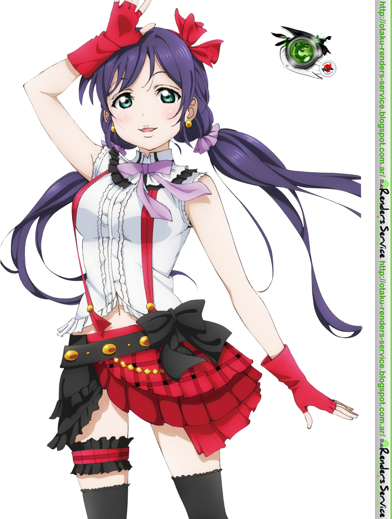 tojo nozomi (love live! and 1 more) drawn by ors_anime_renders