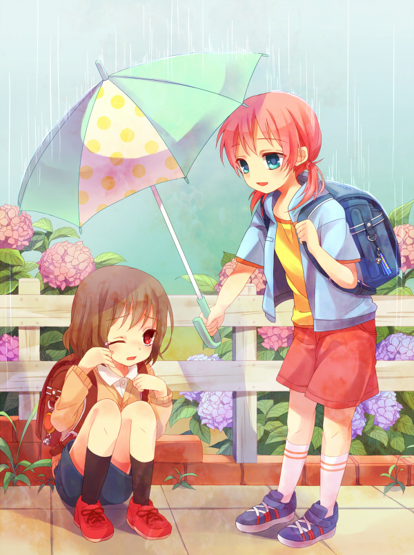 kirino ranmaru and shindou takuto (inazuma eleven and 1 more) drawn by horo_(hiyorimiism)