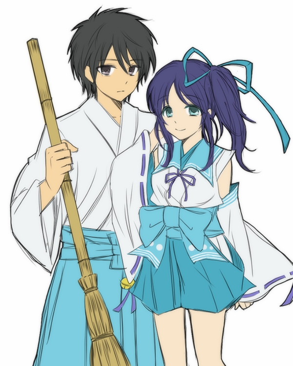 hiradaira chisaki and kihara tsumugu (nagi no asukara) drawn by kotokoto_(mitsuyoshi0211)