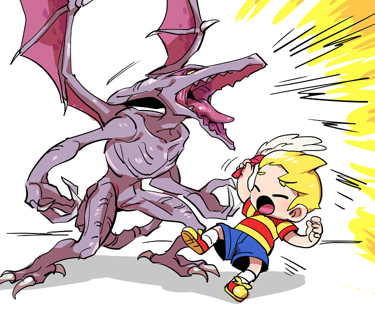 lucas and ridley (super smash bros. and 3 more) drawn by suno_(imydream)
