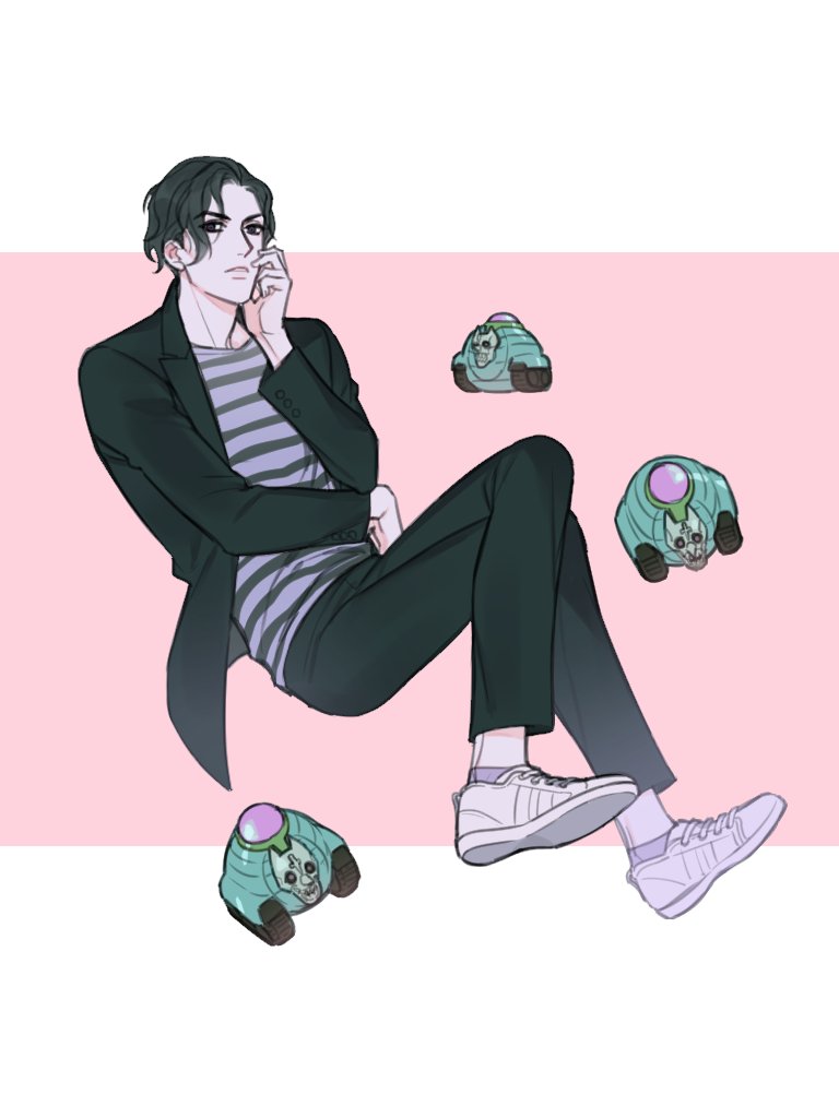 kira yoshikage and sheer heart attack (jojo no kimyou na bouken and 1 more) drawn by reammara
