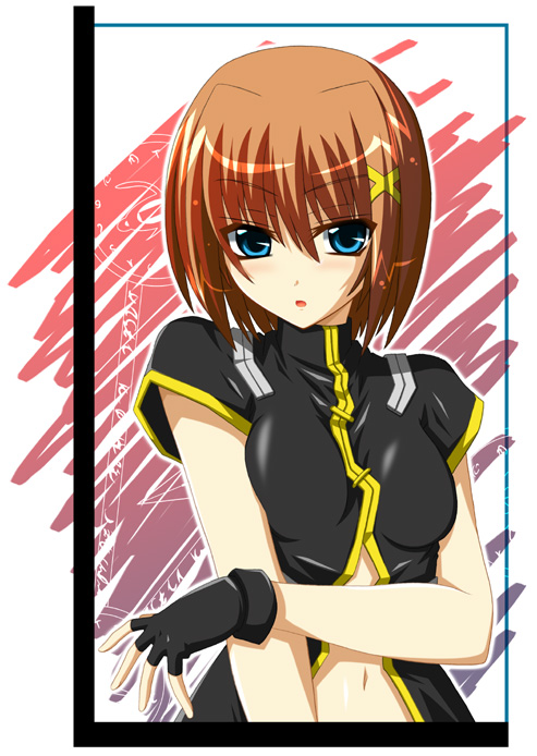 yagami hayate (lyrical nanoha and 3 more) drawn by fumihiro