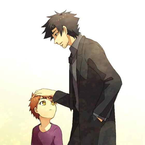emiya shirou and emiya kiritsugu (fate and 1 more) drawn by honda_yuita