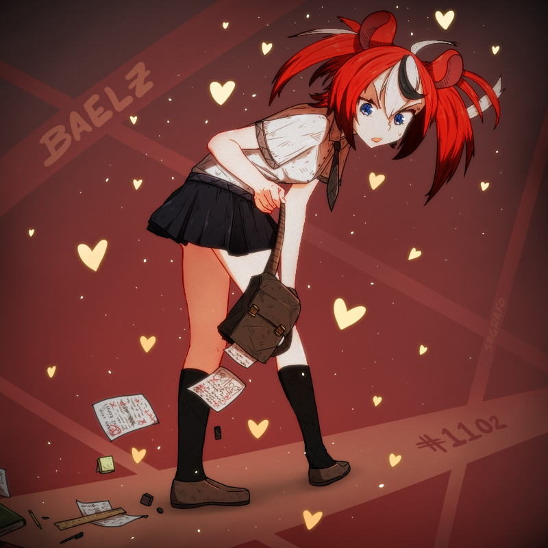 hakos baelz (hololive and 1 more) drawn by srgrafo
