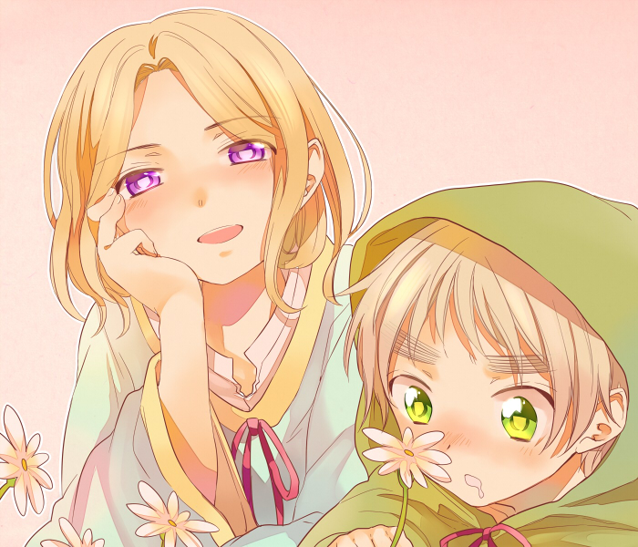 united kingdom and france (axis powers hetalia) drawn by epuko