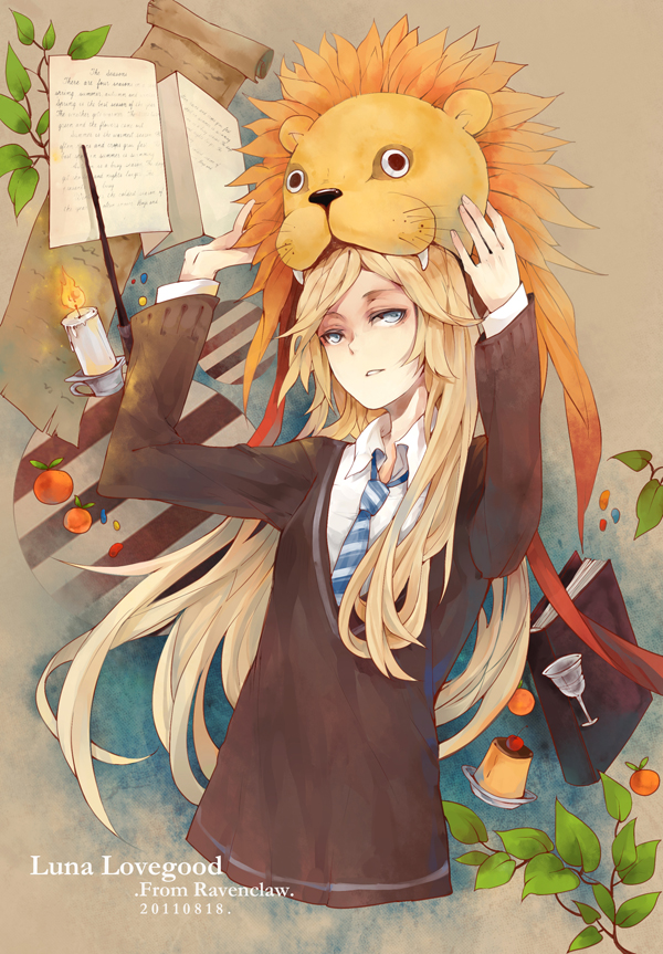 luna lovegood (wizarding world and 1 more) drawn by skyness