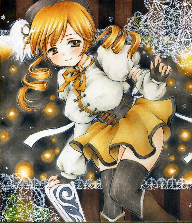 tomoe mami (mahou shoujo madoka magica) drawn by my_(mylilla811)