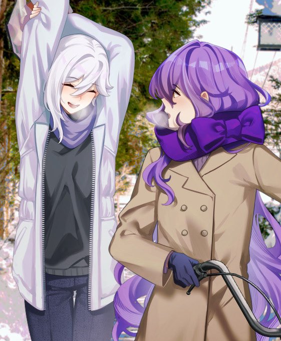 sirin and cecilia schariac (honkai and 1 more) drawn by tana_(tanabio)