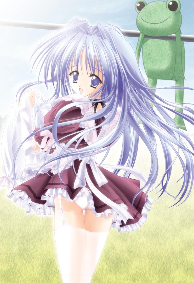 minase nayuki and keropii (kanon) drawn by tinker_bell_(pixiv_10956015)