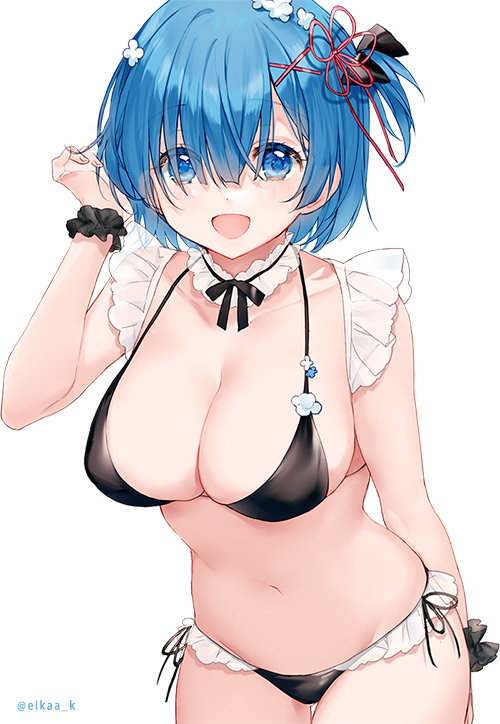 rem (re:zero kara hajimeru isekai seikatsu) drawn by eikaa