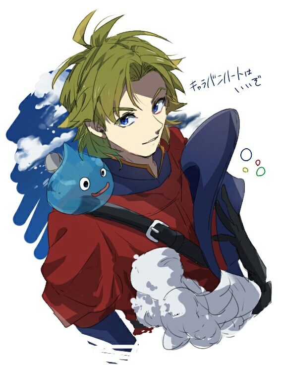 slime and kiefer (dragon quest and 2 more) drawn by haru_hikoya