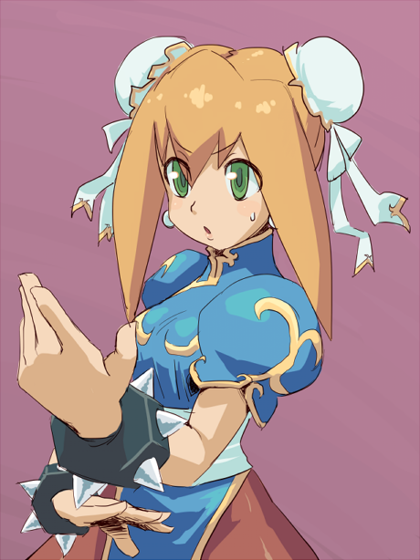 chun-li and roll caskett (street fighter and 3 more) drawn by muu_(mumumer)
