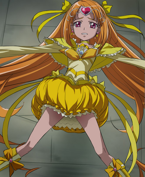 shirabe ako and cure muse (precure and 1 more) drawn by haruyama_kazunori