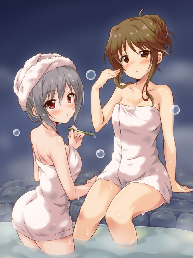 kanzaki ranko and takamori aiko (idolmaster and 1 more) drawn by uraichishi