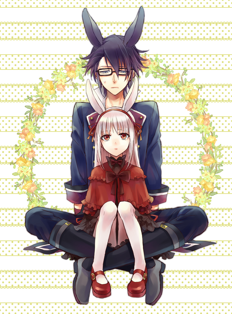fushimi saruhiko and kushina anna (k-project) drawn by akke