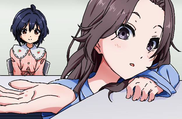 takigawa miu and orihara sumika (22/7) drawn by igashiko