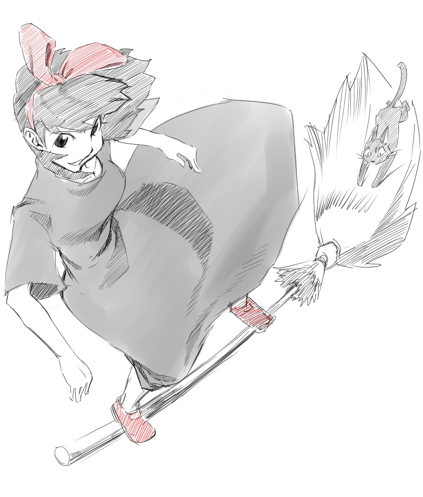 kiki and jiji (majo no takkyuubin) drawn by ooishi_(yuta1480)