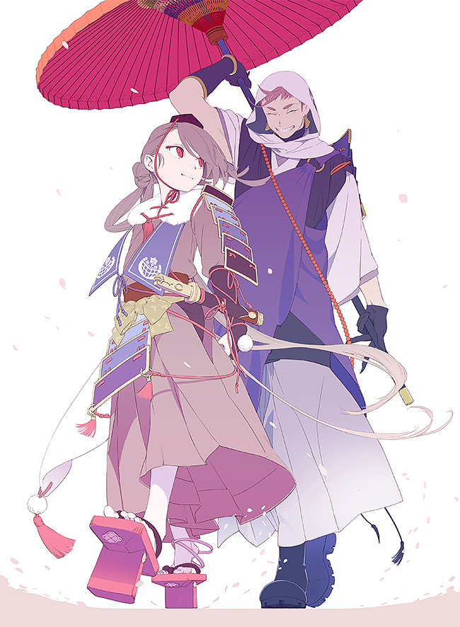 ima-no-tsurugi and iwatooshi (touken ranbu) drawn by leuco