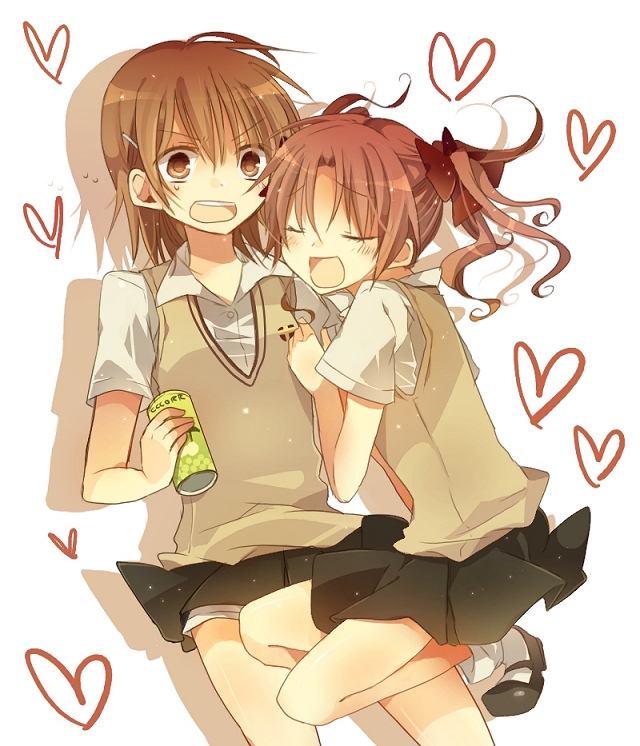 misaka mikoto and shirai kuroko (toaru majutsu no index and 1 more) drawn by hozuno