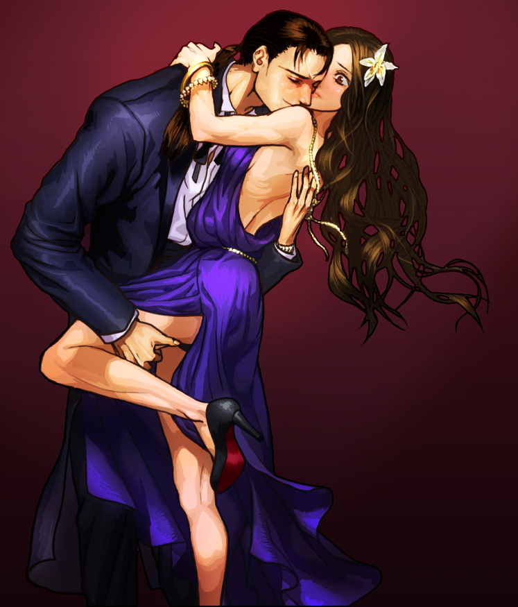 yuri sakazaki and robert garcia (the king of fighters and 1 more) drawn by rukiana