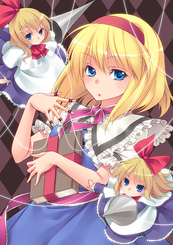alice margatroid and shanghai doll (touhou) drawn by takahina