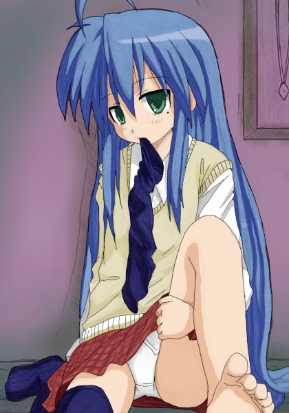 izumi konata (lucky star) drawn by hirondo and shimahiro