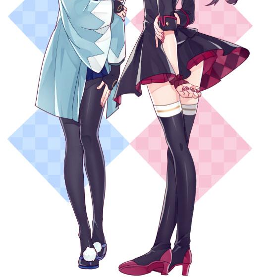 kashuu kiyomitsu and yamato-no-kami yasusada (touken ranbu) drawn by shuri_(84k)