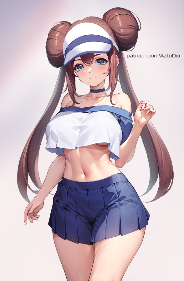 rosa (pokemon and 1 more) drawn by aztodio