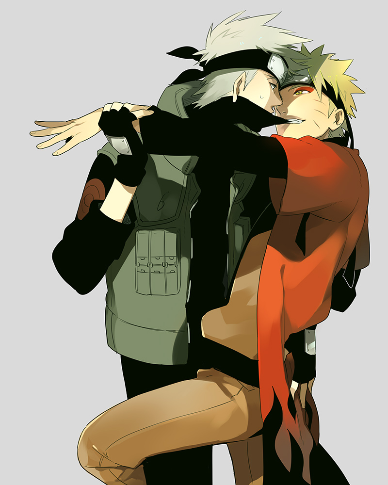 uzumaki naruto and hatake kakashi (naruto and 1 more) drawn by i_(kaiyou)