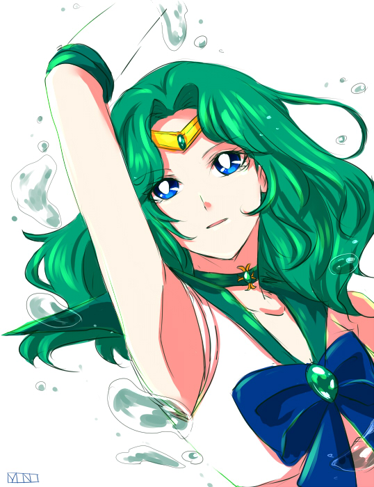 kaiou michiru and sailor neptune (bishoujo senshi sailor moon) drawn by monochro_da