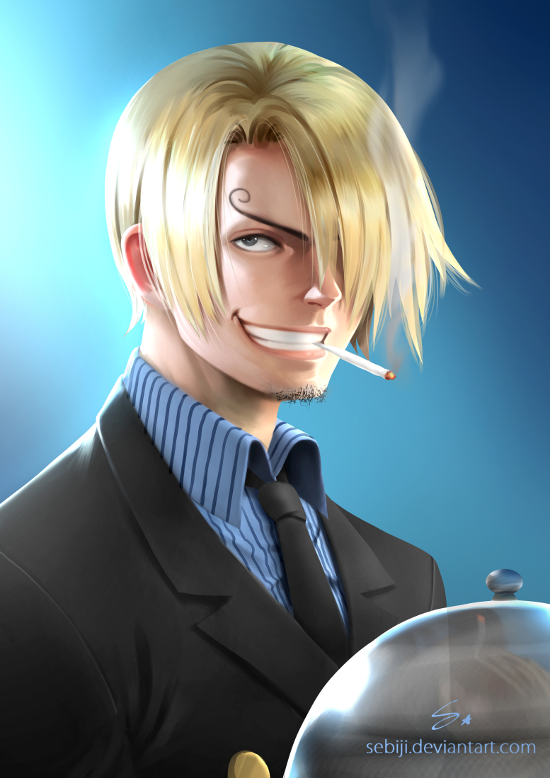 sanji (one piece) drawn by sebijy