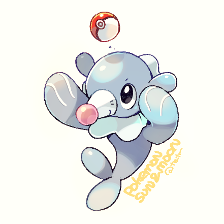 popplio (pokemon and 1 more) drawn by tetori