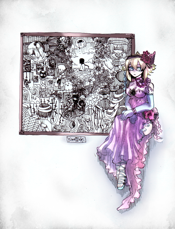 urotsuki, aojiru, oni musume, tako otoko, gakuran-kun, and 6 more (yume 2kki) drawn by amoyu_(amcolo)