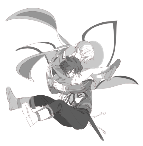 sorey and mikleo (tales of and 1 more) drawn by meshi_yori_yado