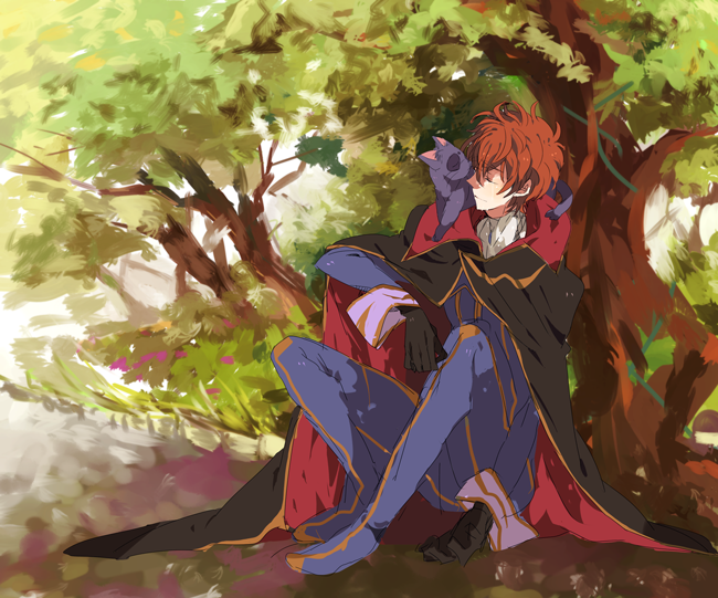 kururugi suzaku and arthur (code geass) drawn by camelot