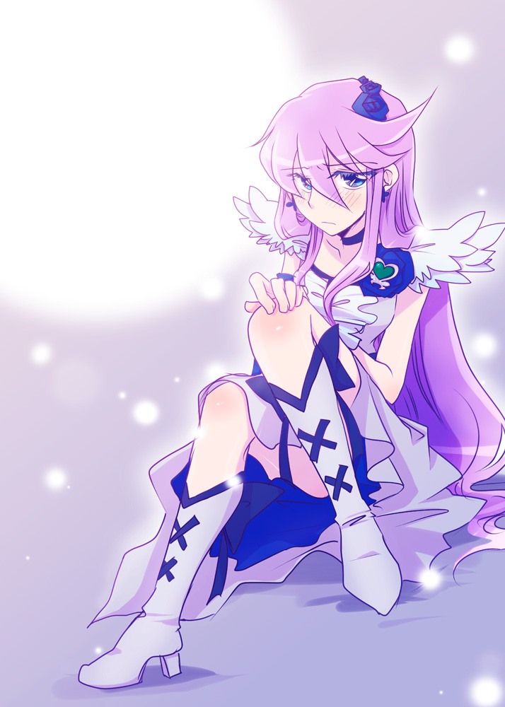 tsukikage yuri and cure moonlight (precure and 1 more) drawn by makiemon