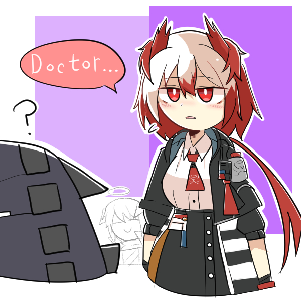doctor, mostima, and fiammetta (arknights) drawn by omo_(saindoc)