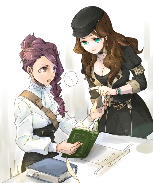 dorothea arnault and petra macneary (fire emblem and 1 more) drawn by robaco