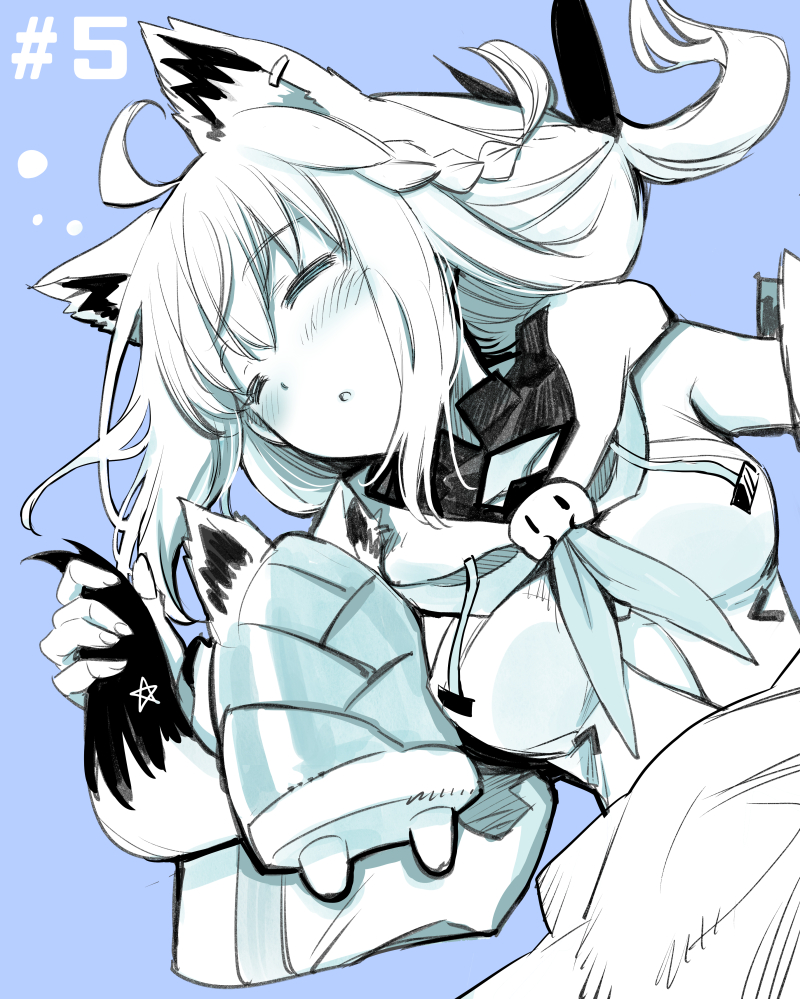 shirakami fubuki and oruyanke (hololive) drawn by kurose_kousuke