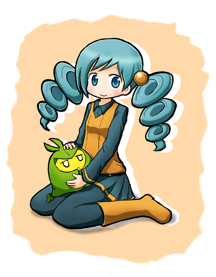 swadloon and ace trainer (pokemon and 1 more) drawn by naga_u