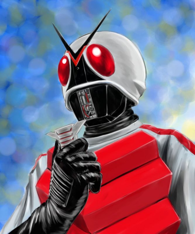 kamen rider x (kamen rider and 1 more) drawn by k_isaka