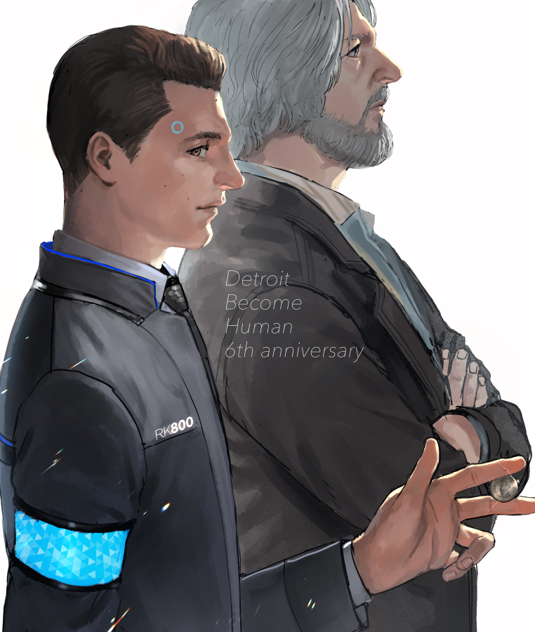 connor and hank anderson (detroit: become human) drawn by daichi_midori