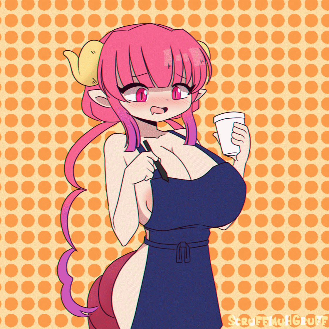 ilulu (kobayashi-san chi no maidragon) drawn by scruffmuhgruff