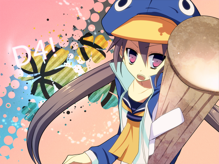 prinny and kazamatsuri fuuka (disgaea and 1 more) drawn by milano