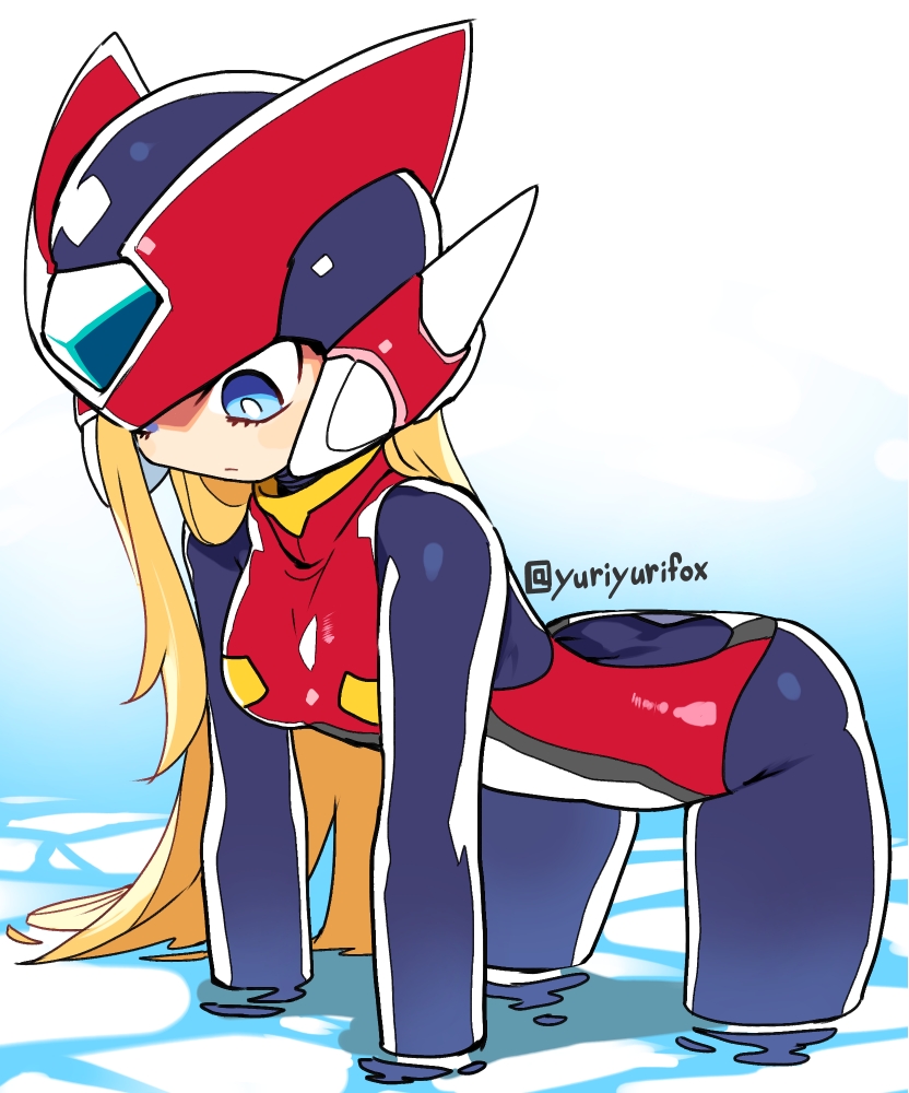 zero and zero(z) (mega man and 1 more) drawn by yuriyuri_(ccc)