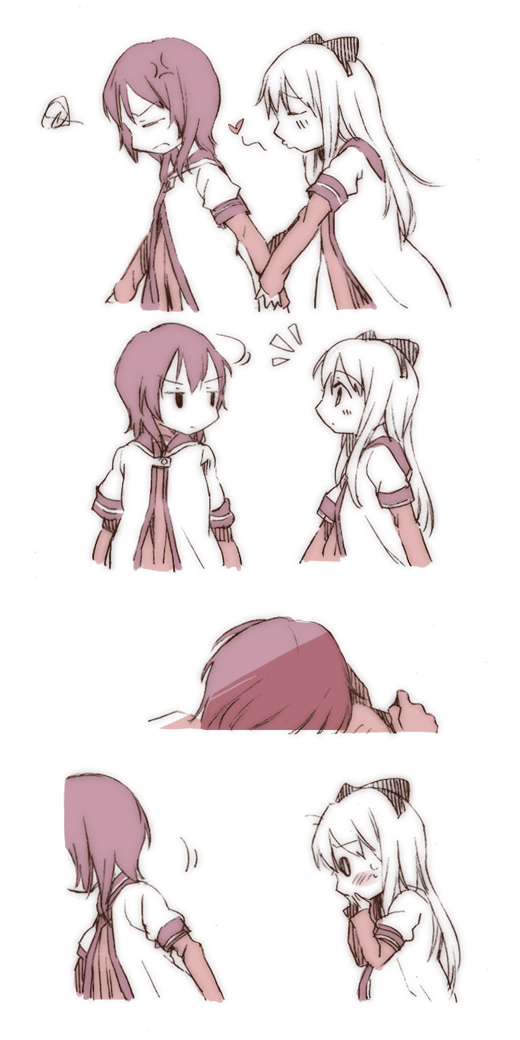 toshinou kyouko and funami yui (yuruyuri) drawn by kimino_tomonari