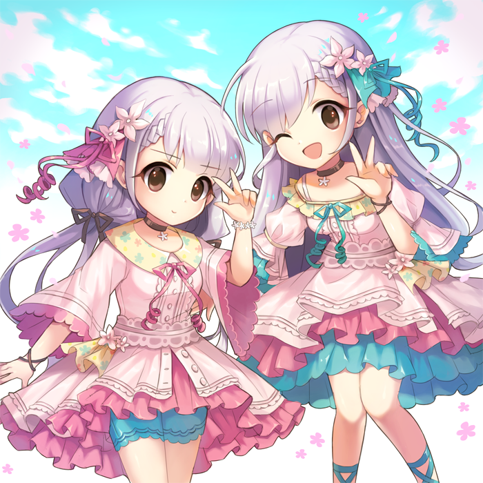 hisakawa hayate and hisakawa nagi (idolmaster and 1 more) drawn by lunaticmed