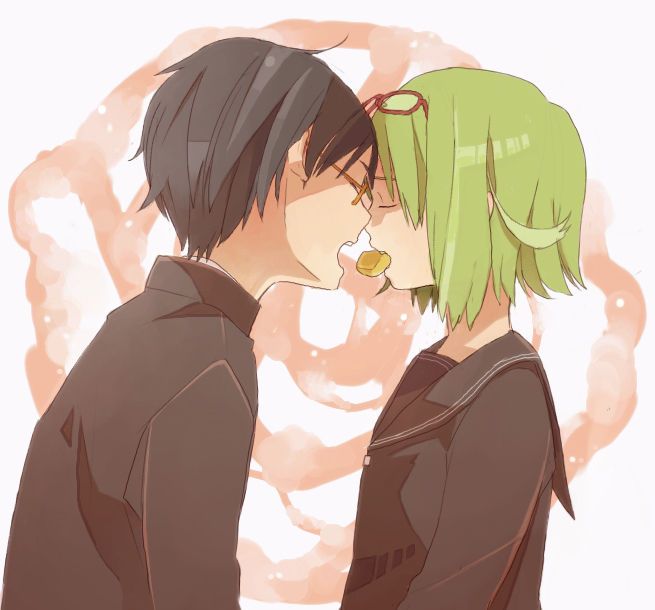 gumi (vocaloid and 1 more) drawn by tokiya_(aha_may)