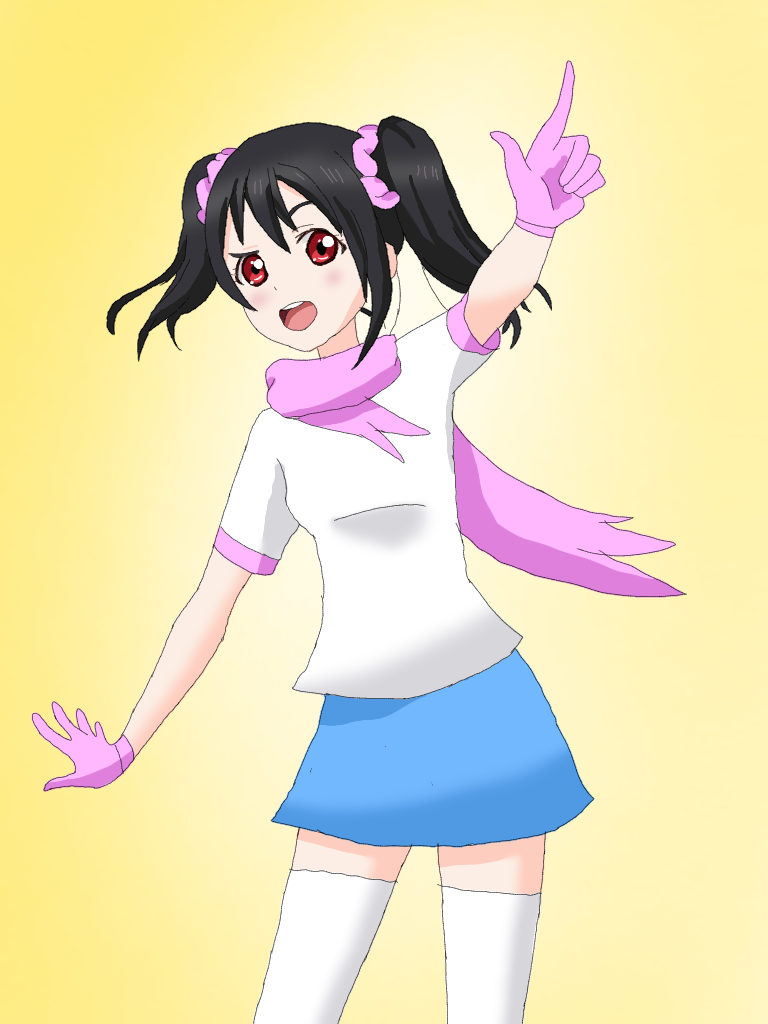 yazawa nico and papyrus (love live! and 2 more) drawn by jimmy09