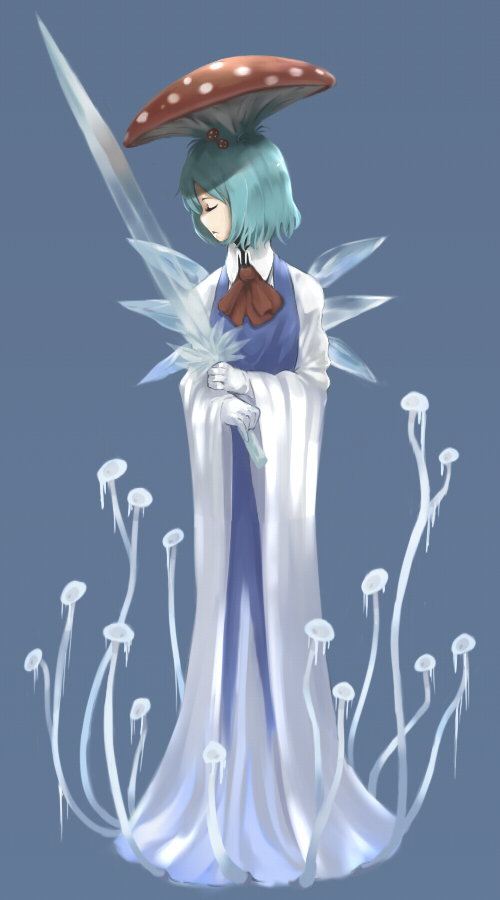 cirno and chernobog (touhou and 1 more) drawn by chiwino